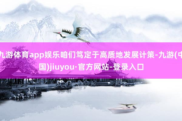 九游体育app娱乐咱们笃定于高质地发展计策-九游(中国)jiuyou·官方网站-登录入口